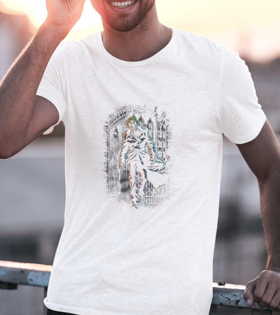 Batman Joker Walking Out Of Arkham Asylum T-Shirt
