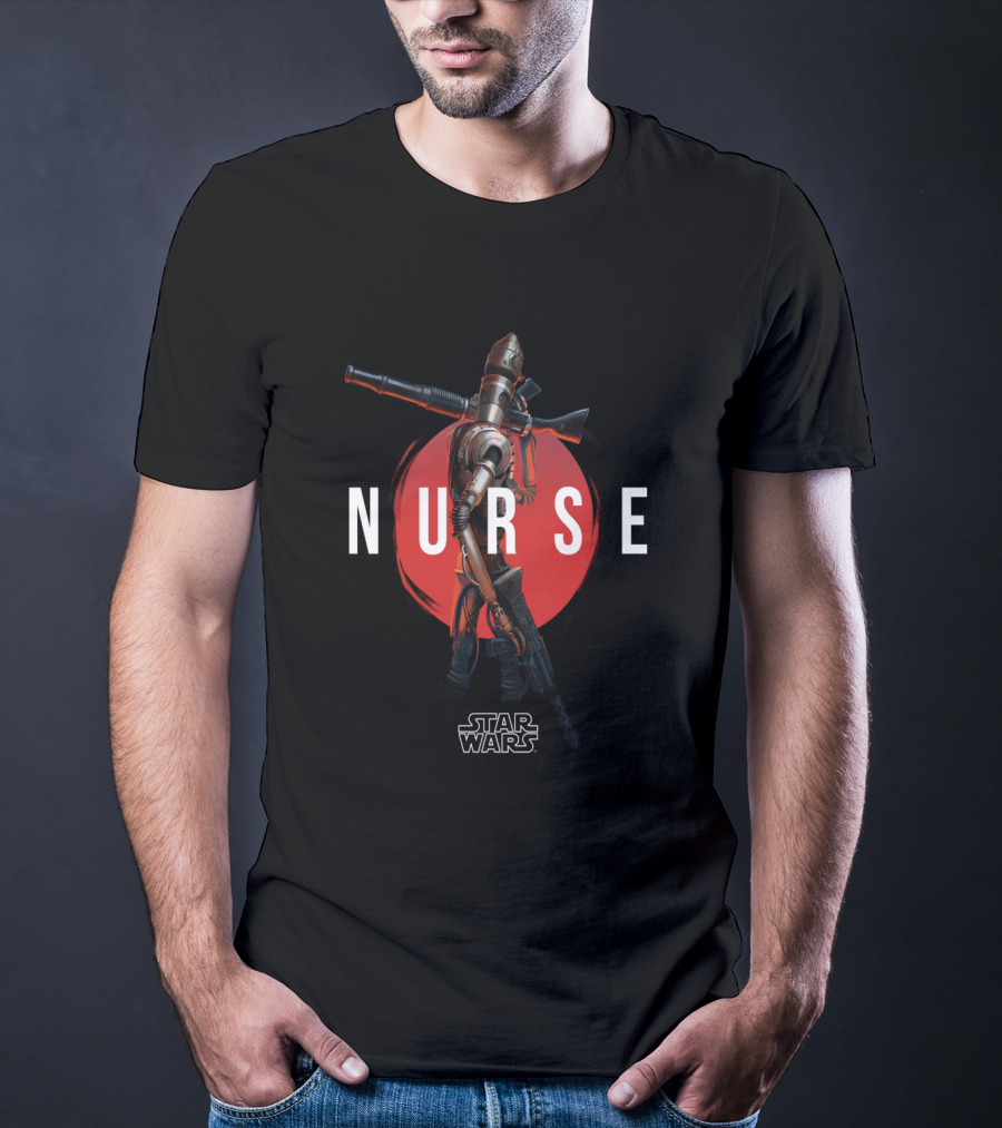 Star Wars The Mandalorian IG 11 Nurse Droid Red Circle T-Shirt