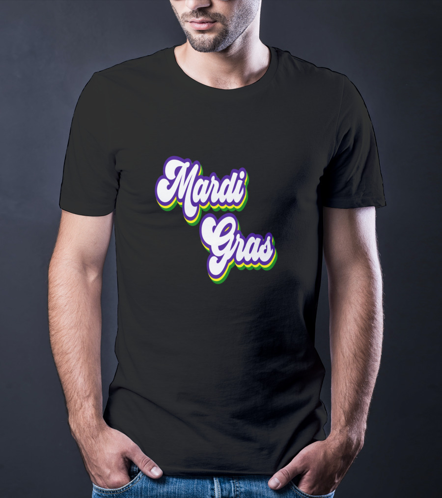 Mardi Gras Retro Vintage T-Shirt