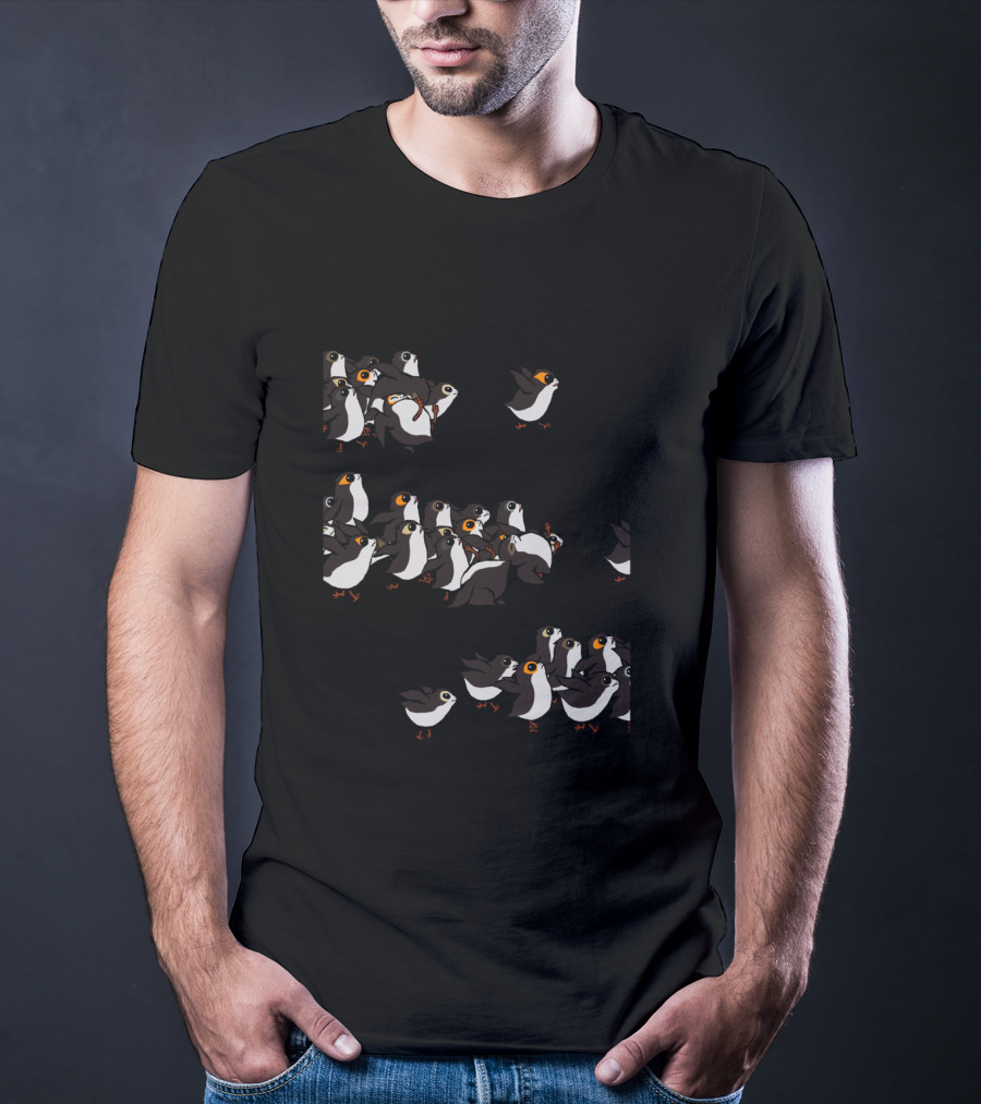 Star Wars Porgs Follow The Leader Flock T-Shirt