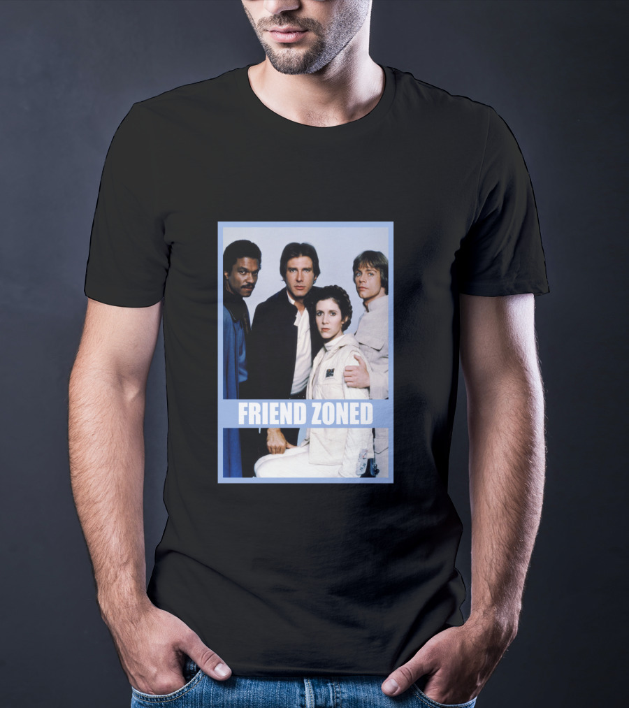 Star Wars Friend Zoned Han Luke Leia Lando T-Shirt