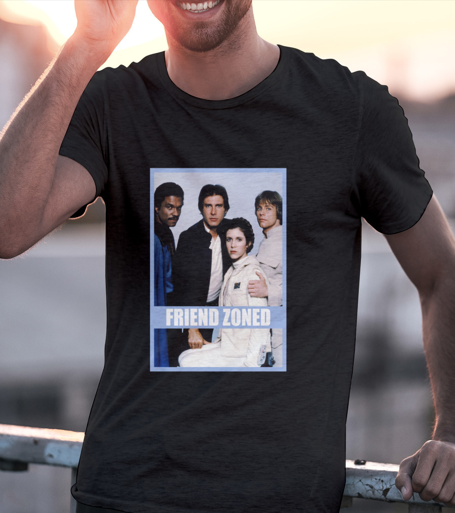 Star Wars Friend Zoned Han Luke Leia Lando T-Shirt