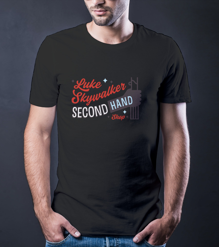 Luke Skywalker Second Hand Shop Retro Star Wars T-Shirt
