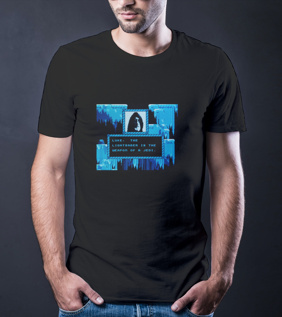 Star Wars Obi Wan Kenobi Luke Lightsaber Weapon Of The Jedi Gamer T-Shirt