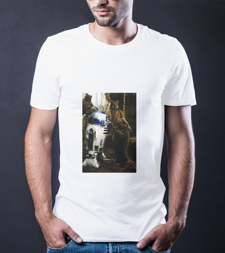 Star Wars R2 D2 Where Do They Hide The Cookies Ewoks T-Shirt