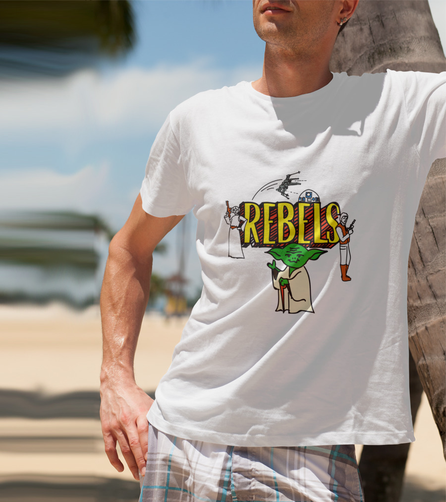 Star Wars Rebels Yoda Leia Han Solo Doodles T-Shirt