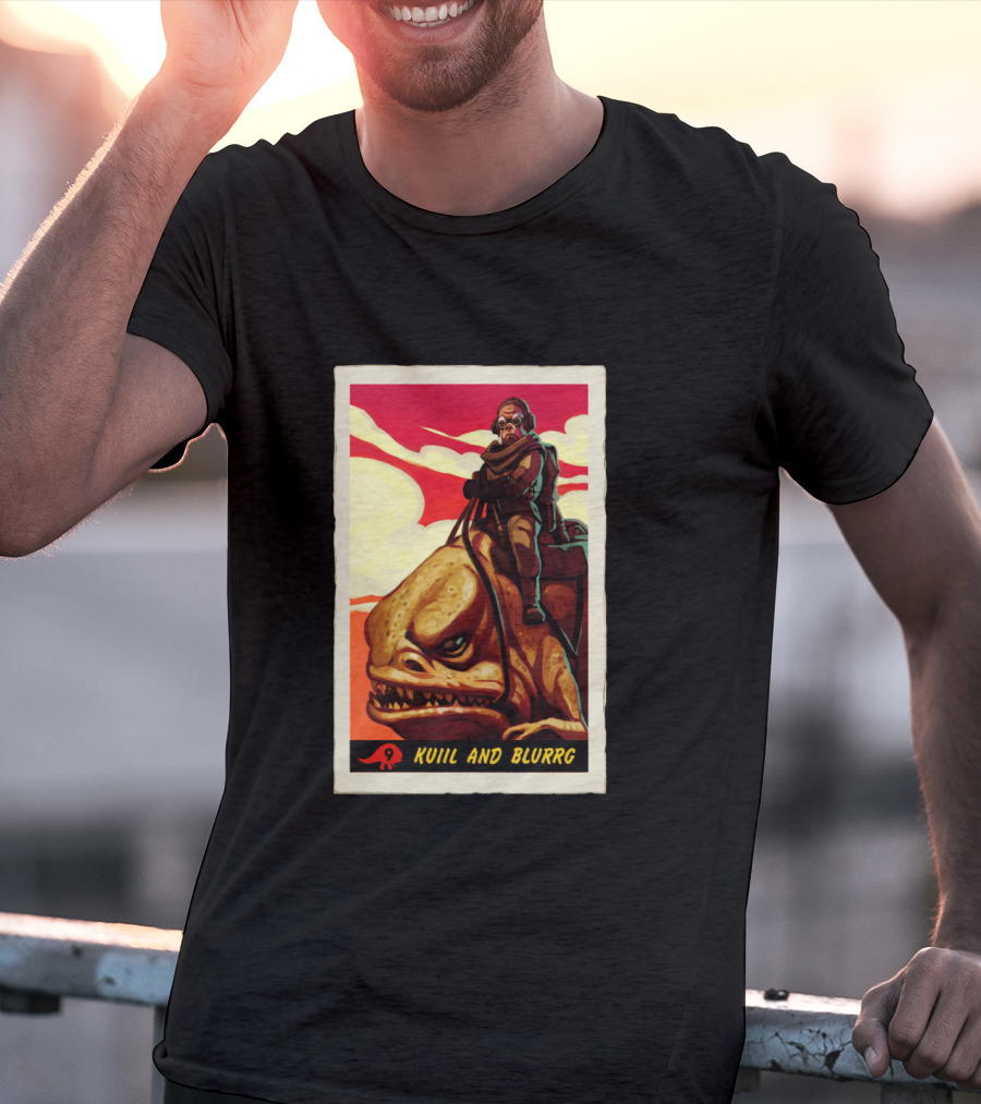 Star Wars The Mandalorian Kuiil And Blurrg Retro T-Shirt