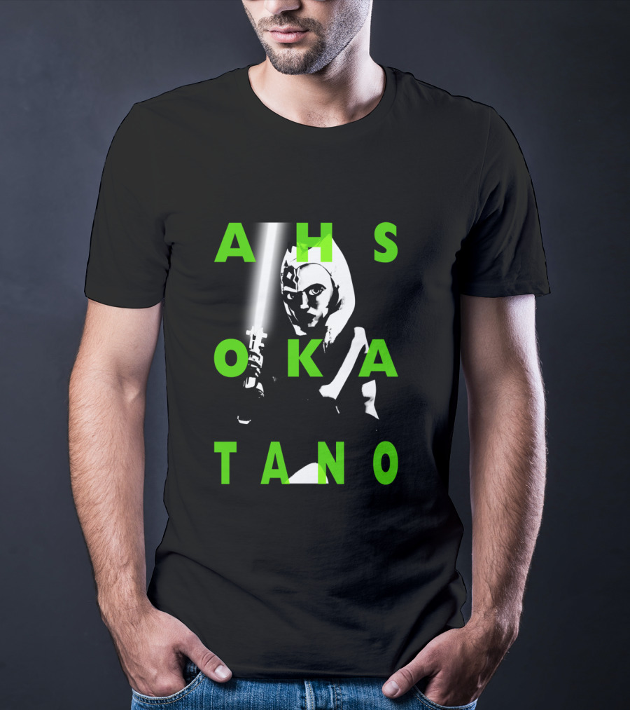 Ahsoka Tano The Clone Wars Green Text Overlay T-Shirt