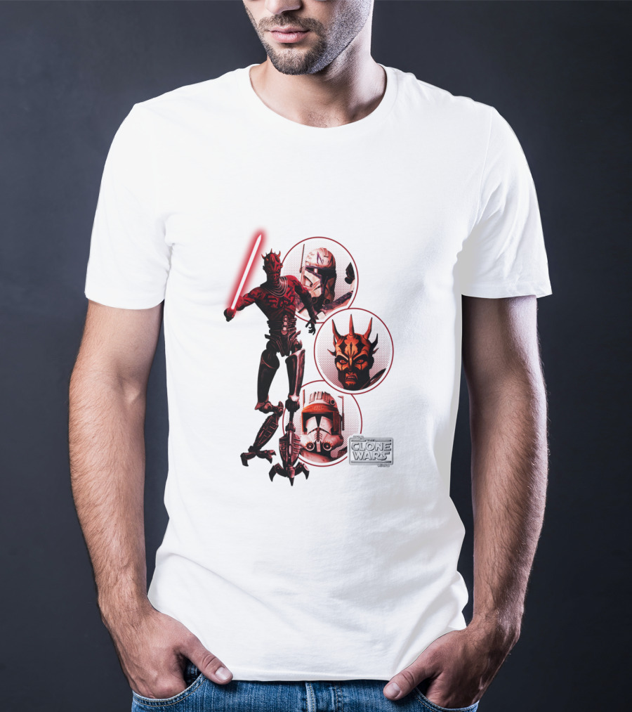 Star Wars The Clone Wars Dark Side Maul And Troopers T-Shirt