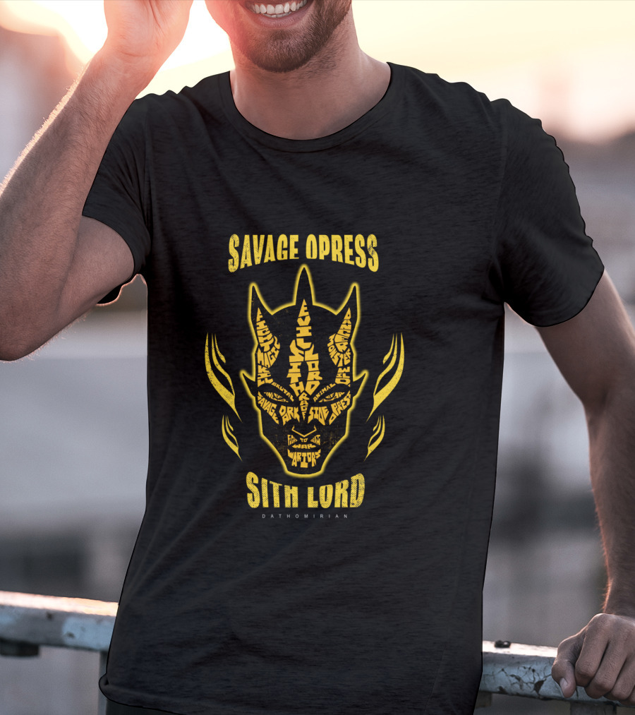 Savage Opress Sith Lord Dathomirian The Clone Wars Face Mask T-Shirt