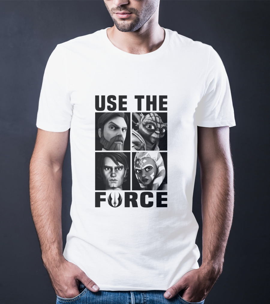 The Clone Wars Use The Force Jedi Characters T-Shirt