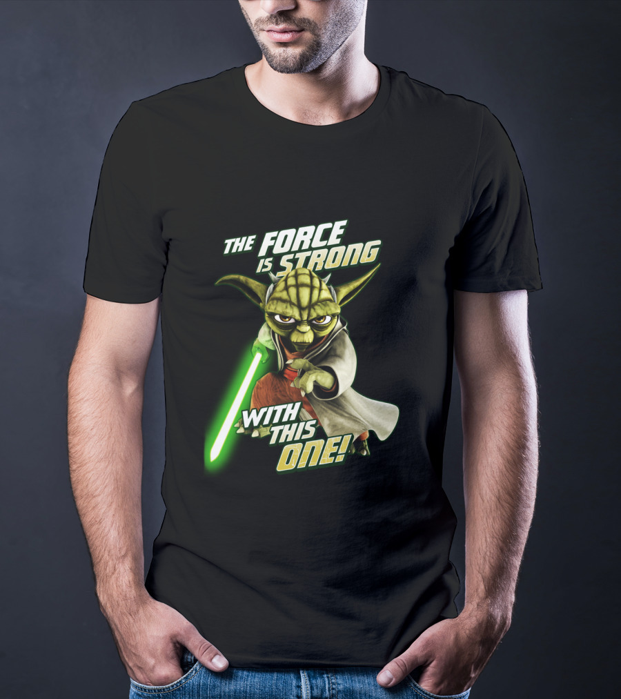 The Force Is Strong With This One Yoda Clone Wars T-Shirt