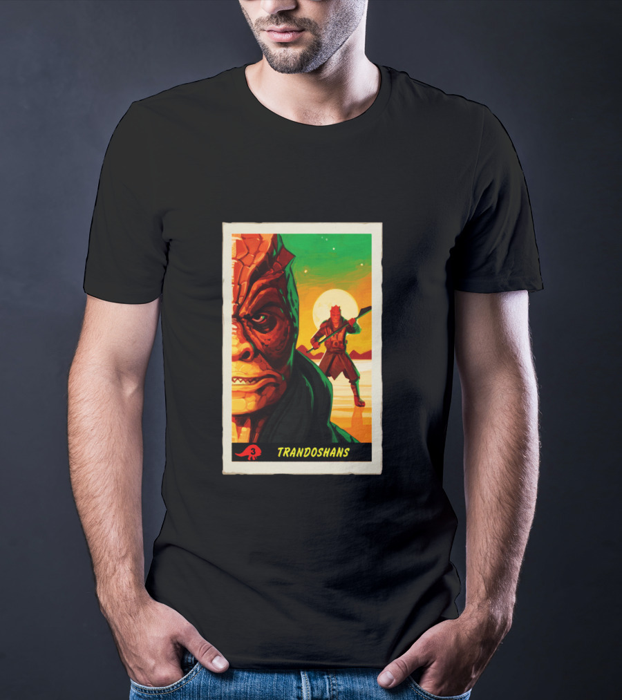Trandoshans Mandalorian Trading Card Vintage T-Shirt