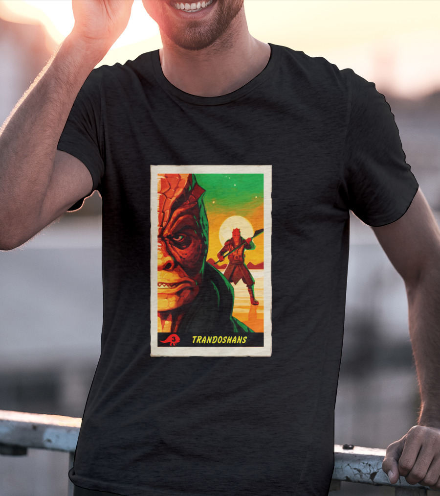 Trandoshans Mandalorian Trading Card Vintage T-Shirt