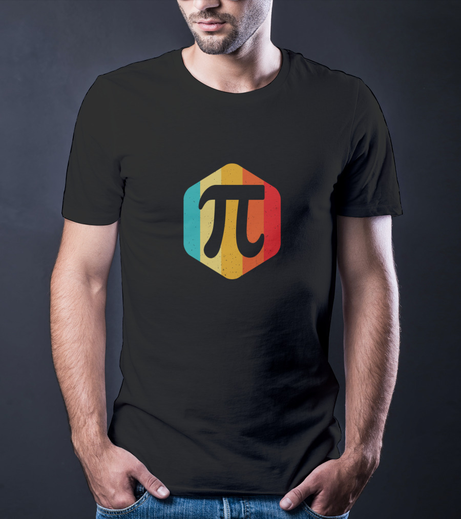 Vintage Retro Pi Symbol Nerdy Geek Humor For Pi Day T-Shirt