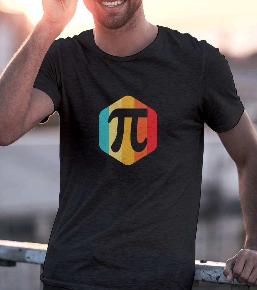 Vintage Retro Pi Symbol Nerdy Geek Humor For Pi Day T-Shirt