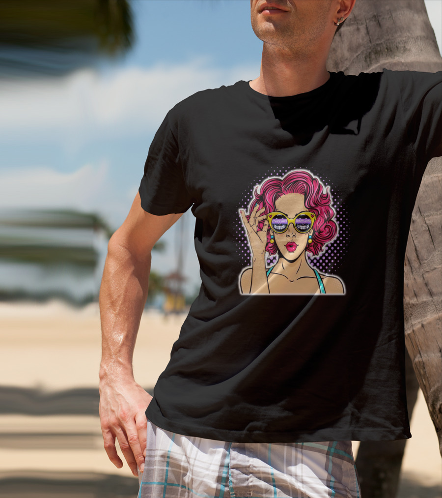 SN Shades Pop Art Retro Vibes T-Shirt