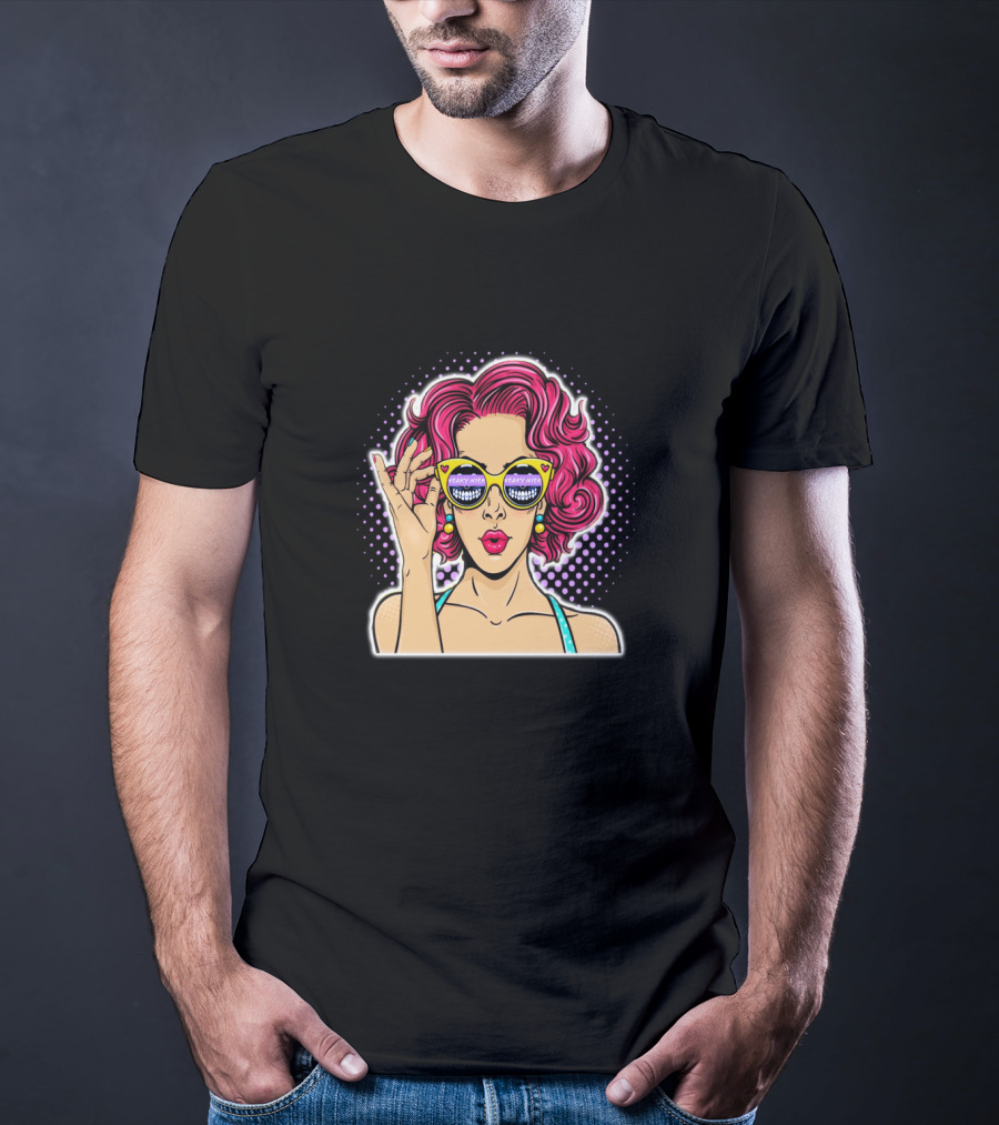 SN Shades Pop Art Retro Vibes T-Shirt