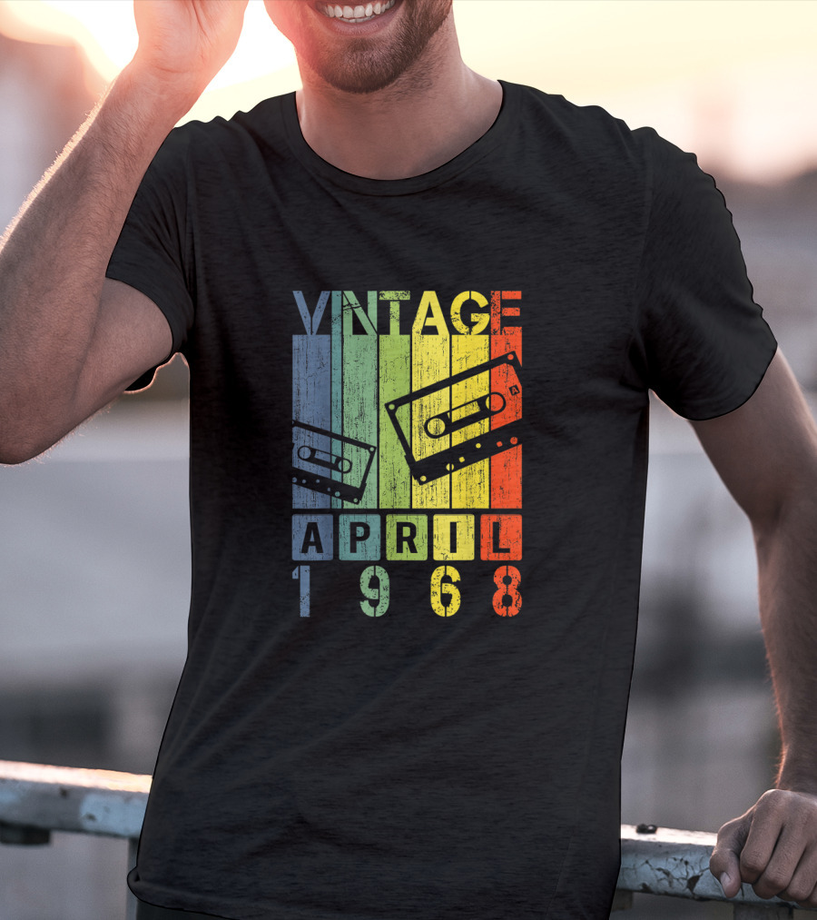 Vintage Mixtape April 1968 Cassette Retro T-Shirt