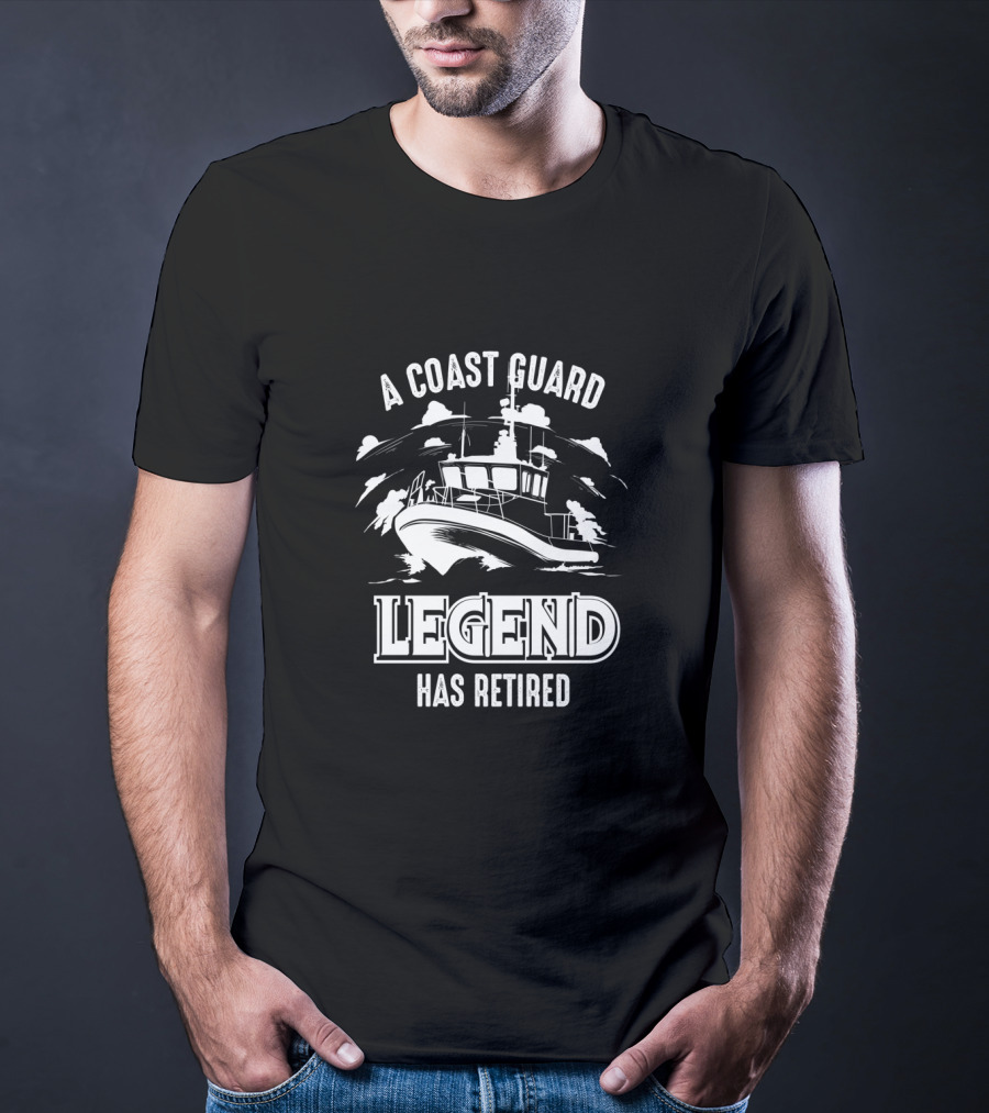 A Coast Guard Legend Has Retired Boat Scene T-Shirt