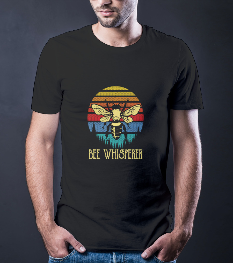 Bee Whisperer Retro Vintage Beekeeper Beekeeping Honey T-Shirt