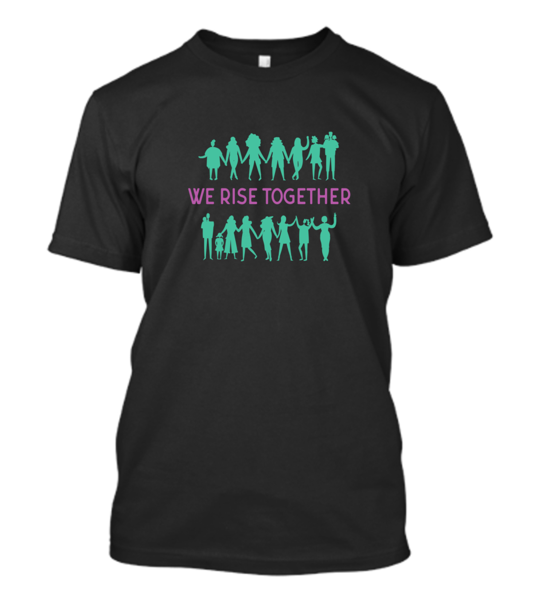 We Rise Together International Women's Day Feminist Unity T-Shirt