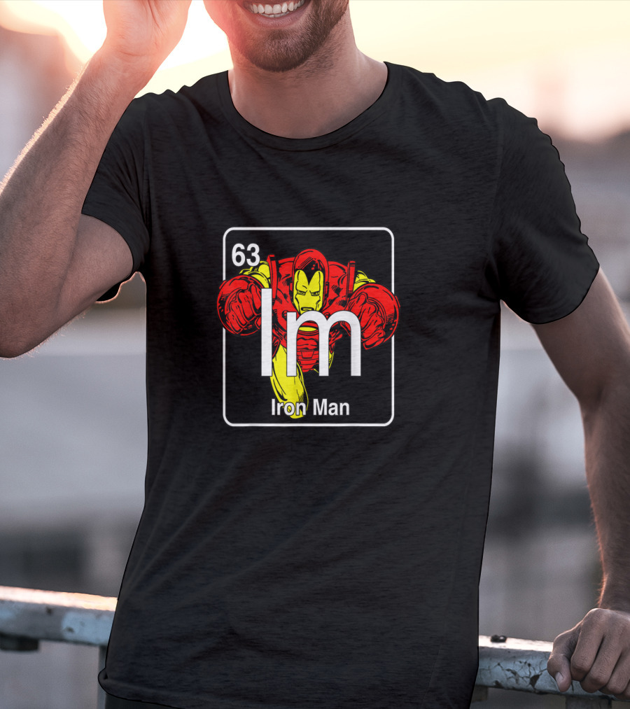 Marvel Avengers Iron Man Periodic Element 63 Im T-Shirt