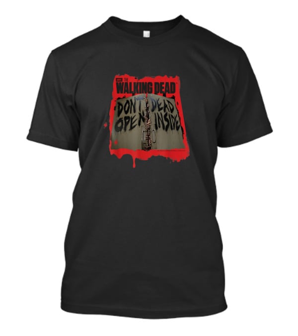 AMC The Walking Dead Don't Open Dead Inside Warning Door T-Shirt