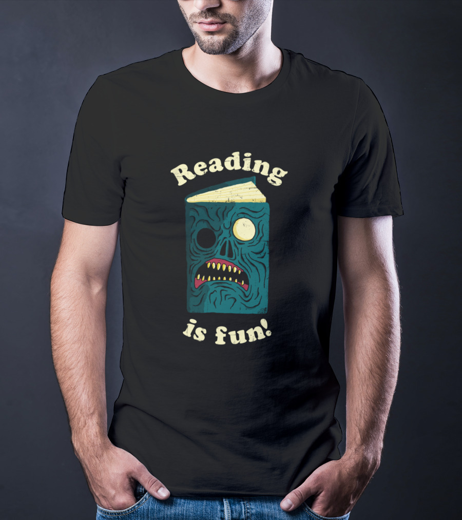 Reading Is Fun With Evil Dead Necronomicon Book T-Shirt