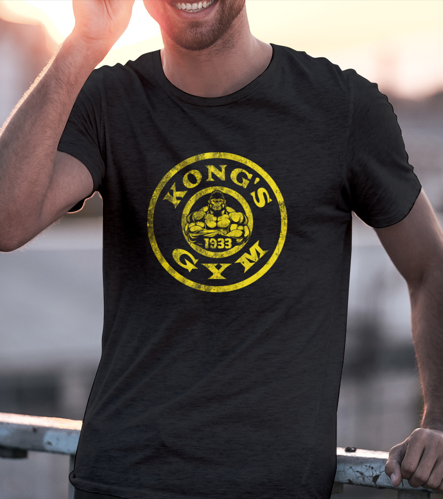 King Kong Kong's Gym 1933 Yellow Circle T-Shirt