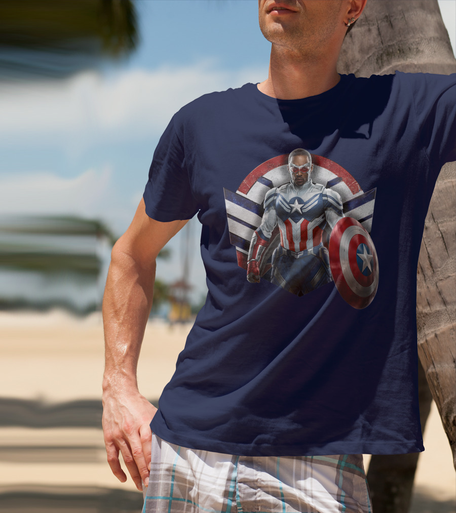 Marvel The Falcon The Winter Soldier Captain America Shield Hero T-Shirt