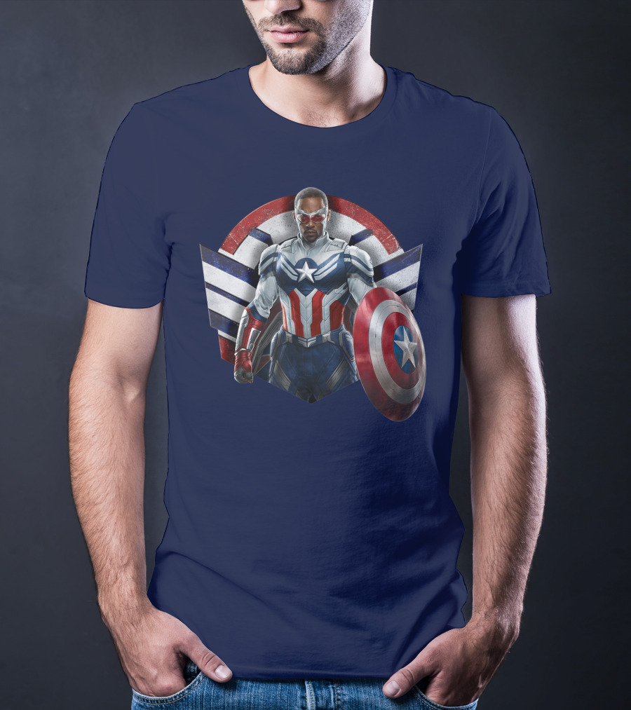 Marvel The Falcon The Winter Soldier Captain America Shield Hero T-Shirt