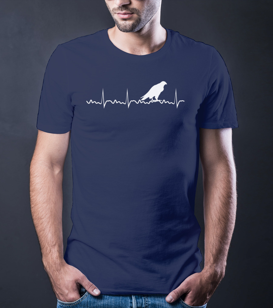 Peregrine Falcon Bird Heartbeat Pulse Animal T-Shirt
