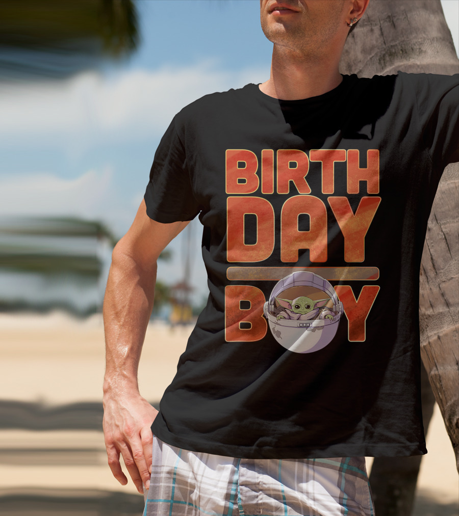 Star Wars Grogu Mandalorian Baby Yoda Birthday Boy T-Shirt