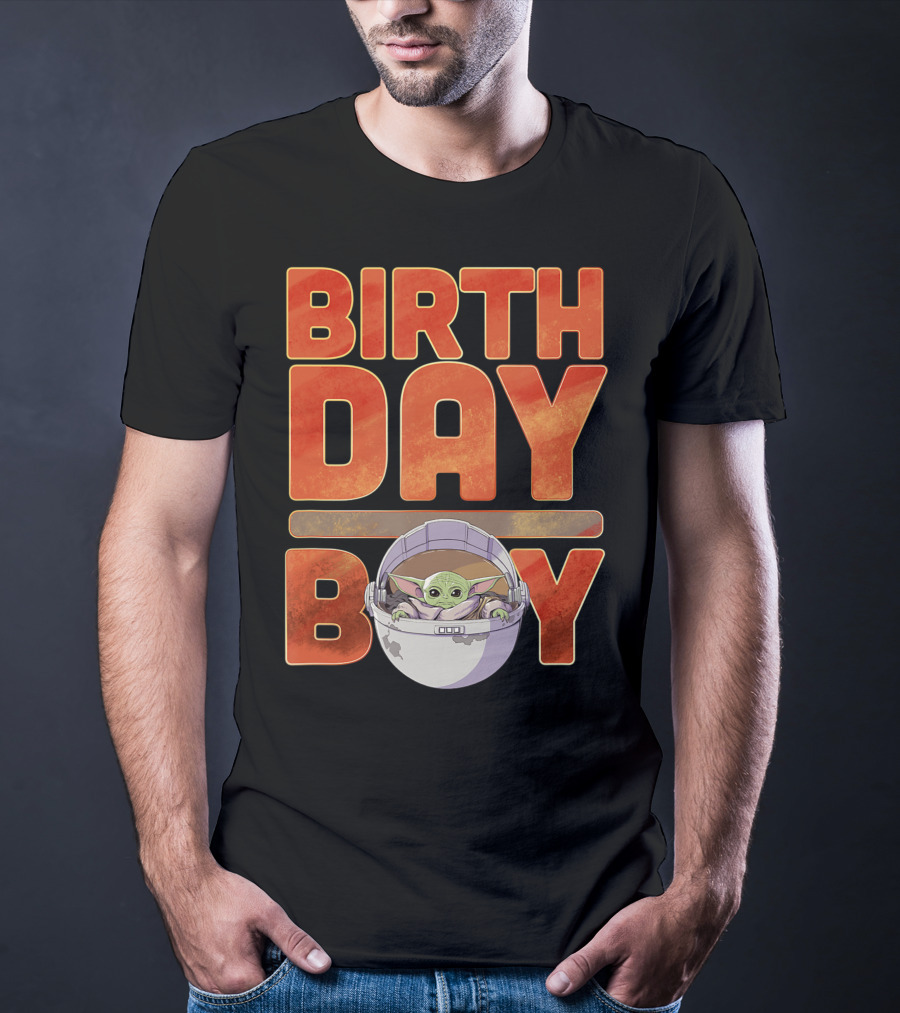 Star Wars Grogu Mandalorian Baby Yoda Birthday Boy T-Shirt
