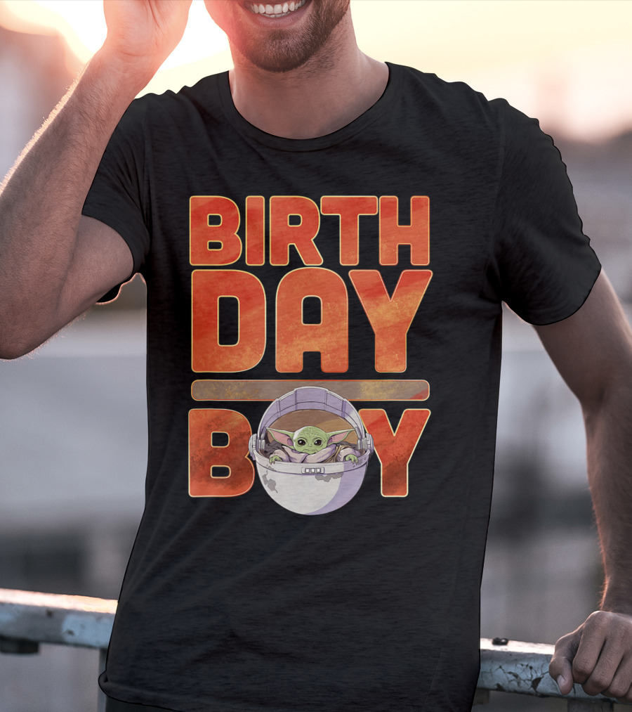 Star Wars Grogu Mandalorian Baby Yoda Birthday Boy T-Shirt