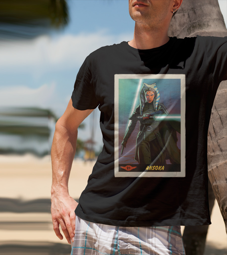 Star Wars Ahsoka Jedi Training Card The Mandalorian 21 T-Shirt
