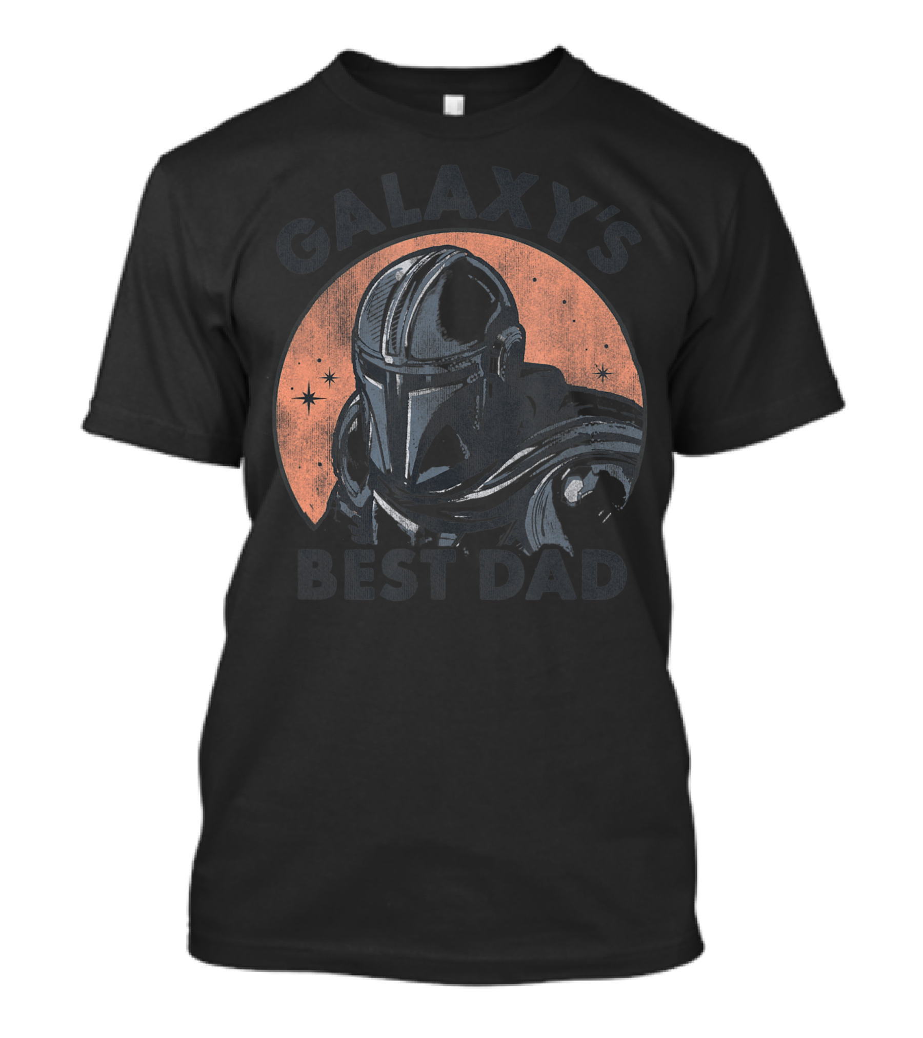 Star Wars The Mandalorian Galaxy's Best Dad Father's Day Sparkle Outline T-Shirt