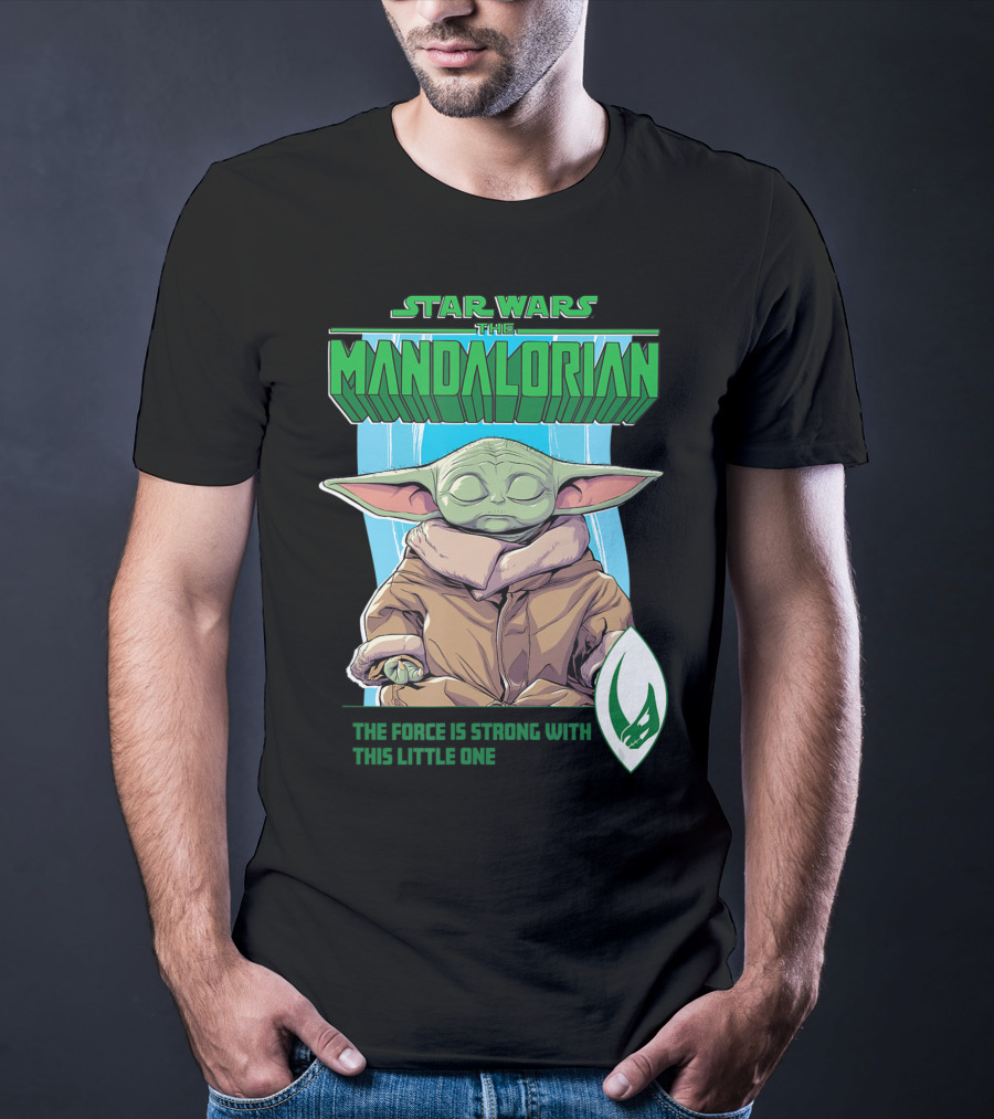 Star Wars The Mandalorian Grogu The Force Is Strong With This Little One T-Shirt