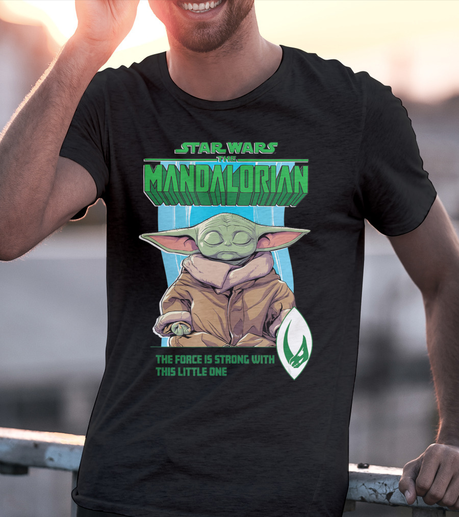 Star Wars The Mandalorian Grogu The Force Is Strong With This Little One T-Shirt