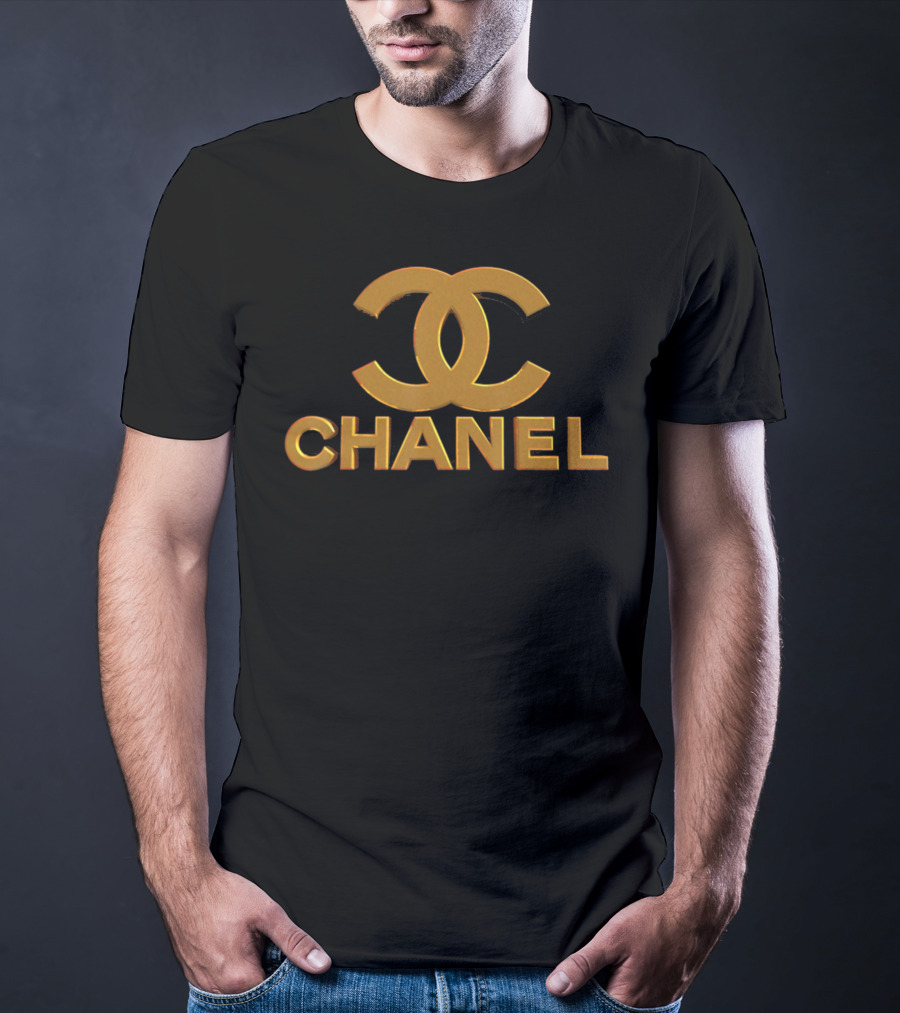 CHA.NEL Fashions Iconic Style Double C Gold T-Shirt