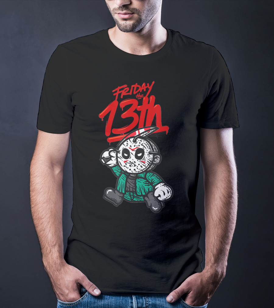 Friday The 13th Cute Baby Horror Characters Playing Horror T-Shirt