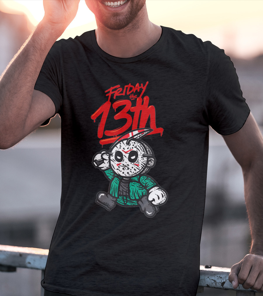 Friday The 13th Cute Baby Horror Characters Playing Horror T-Shirt