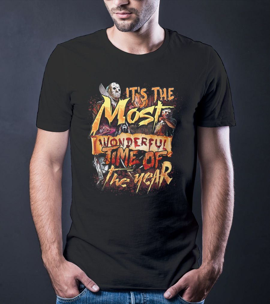 It's The Most Wonderful Time Of The Year Horror Character Movie Halloween T-Shirt