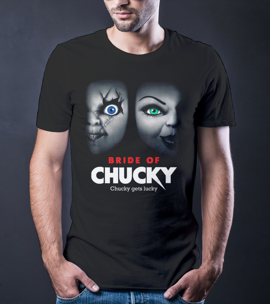 Bride Of Chucky Chucky Gets Lucky Halloween Scary Horror T-Shirt