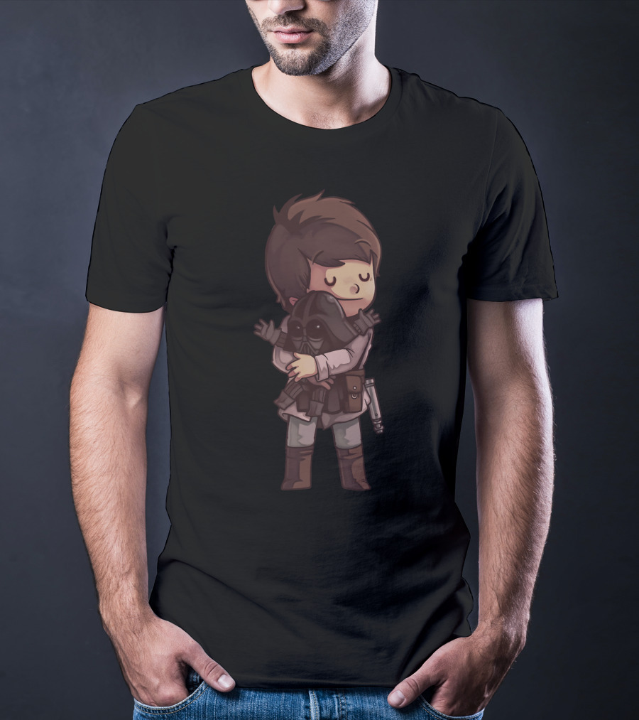 Luke Darth Vader Need Love Hugging Scene T-Shirt