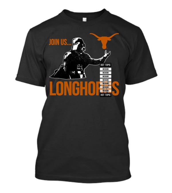 Join Us Darth Vader Longhorns Medium Hot Topic T-Shirt