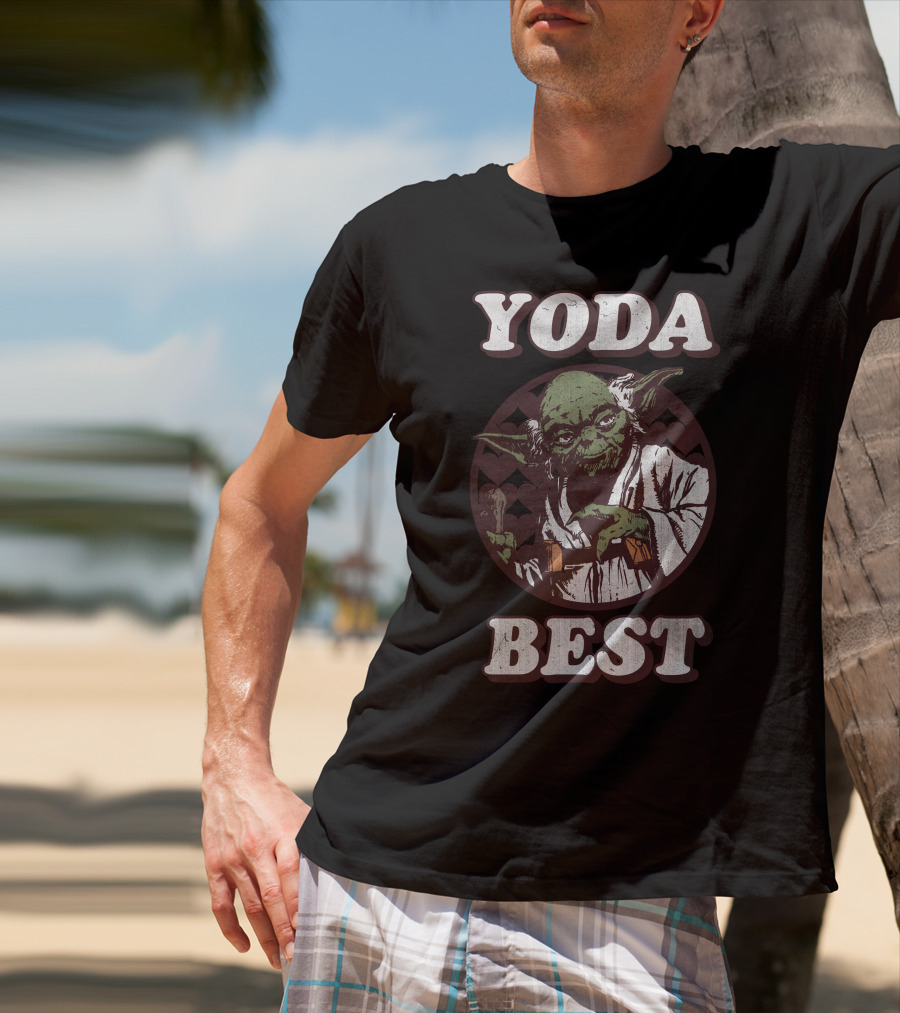 Star Wars Yoda Best Vintage Valentine's Yoda Jedi Master T-Shirt