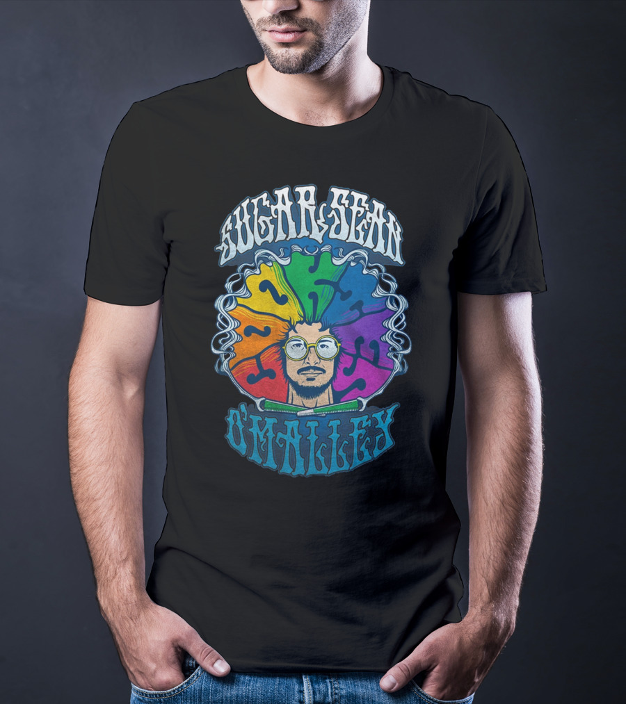 Sugar Sean O'Malley Psychedelic Rainbow T-Shirt