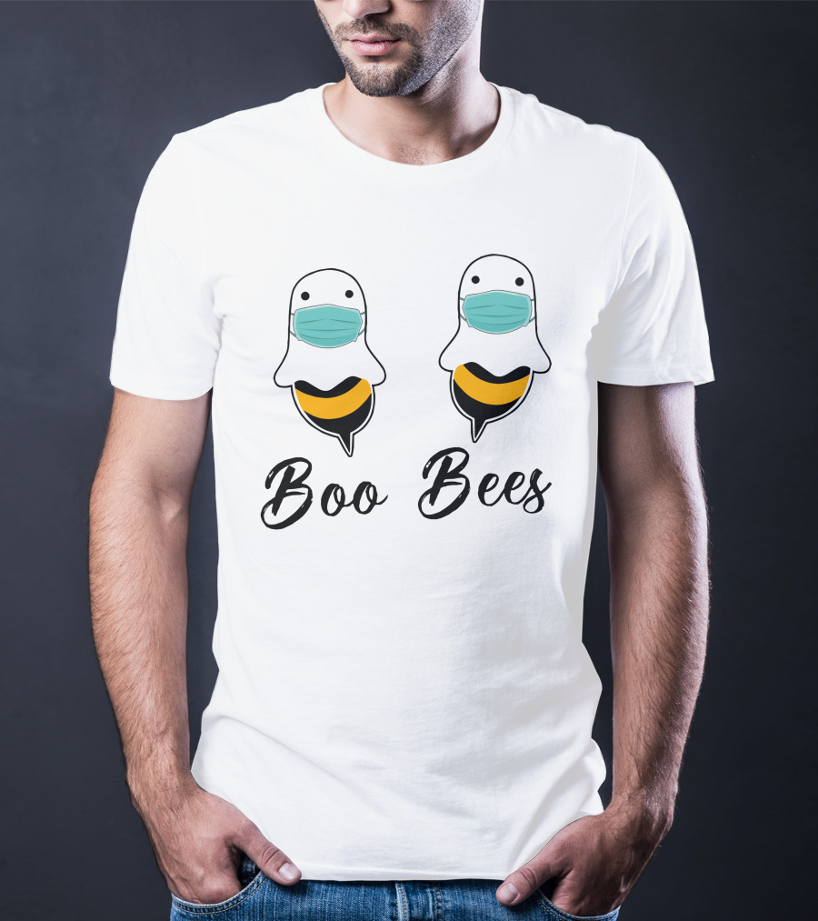 Boo Bees Masked Ghosts Beehive Humor T-Shirt